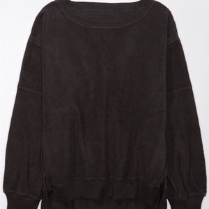 AE Big Hug Reversed Fleece Sweatshirt NWT